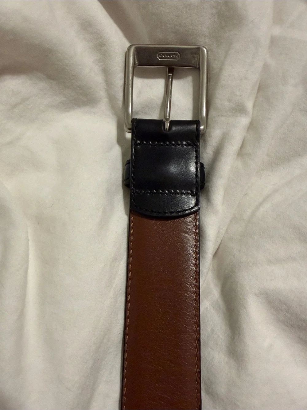 COACH Vintage Coach 5953 Black Leather Belt - Size 42 (105 cm)